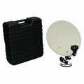 Homevision Technology 14 Inch - 35x40cm DigiMonster Camping set Dish in Plastic Case with 1 x Dual LNB DWD35T